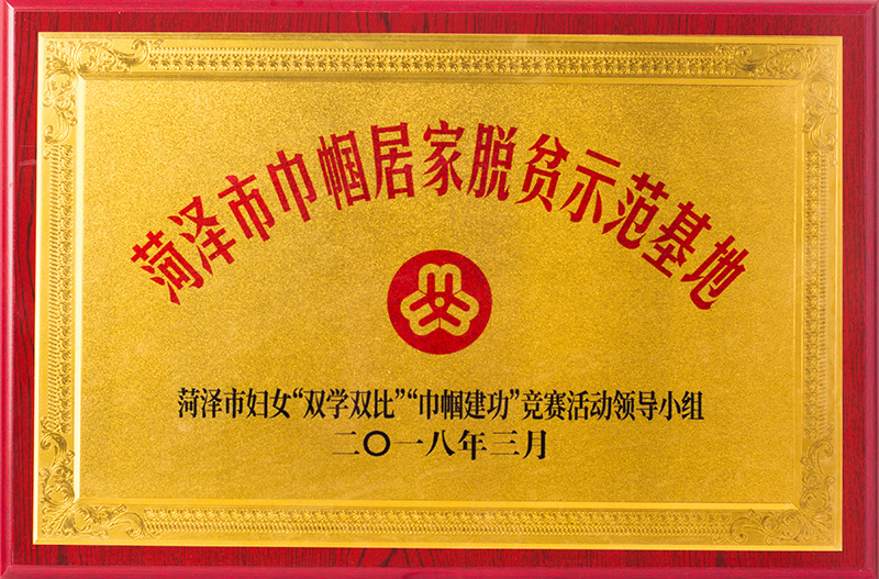 菏泽市巾帼居家脱贫示范基地